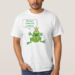 Camiseta Rana príncipe con texto personalizado