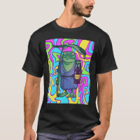 Rana Psicodélica Con Linterna Viajando El Trippy