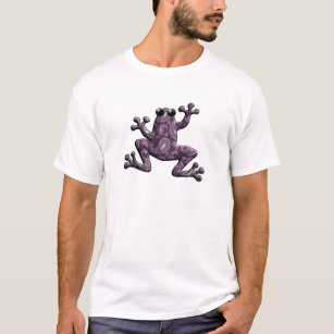 Camiseta Rana púrpura de Paisley de la lavanda