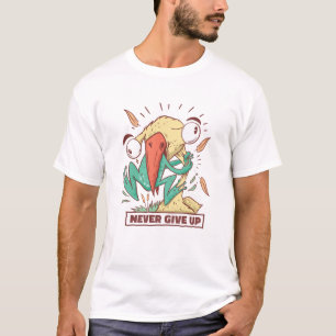 Camiseta Rana que come pájaro Nunca se rindan