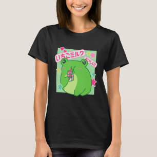 Camiseta Rana Rana Lover Leche Bebida Fresa