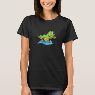 Camiseta Rana Rana Posturas de Yoga Deportes Gimnasia Ohm L