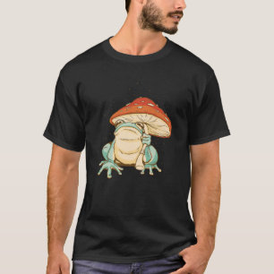 Camiseta Rana Retro Vintage Con Hielo Boho De Mushroom Umbr