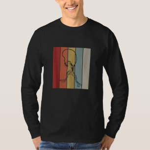 Camiseta Rana Salto Rope Retro Anfibio Silhouett