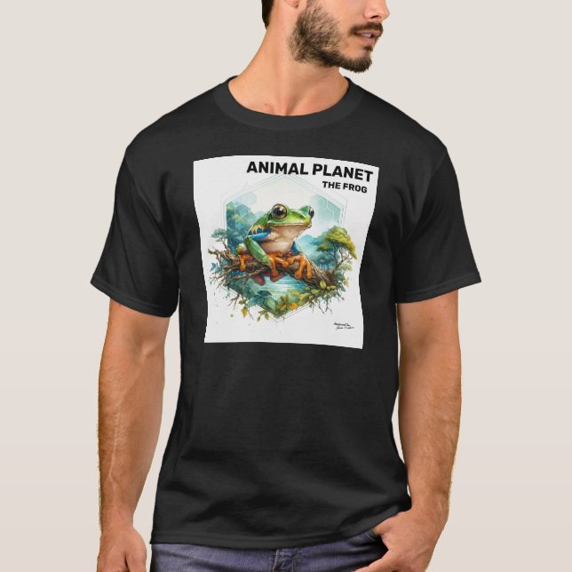 Camiseta Rana salvaje en la naturaleza impresa - Arte anima (Anverso)