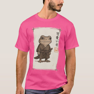 Camiseta Rana Samurái Arte Japonés Anime Regalos Divertidos