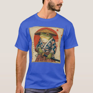 Camiseta Rana Samurái Japonesa Regalos Divertidos de Anime