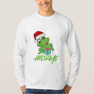 Camiseta Rana Santa Linda Navidades “Saltarinas” Divertid