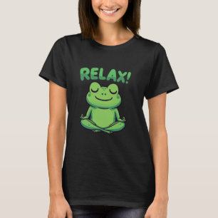 Camiseta Rana Sapo Divertido Yoga Zen Relajante Meditando M