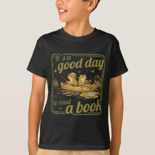 Camiseta Rana sapo leer libro maestros estudiantes niños li