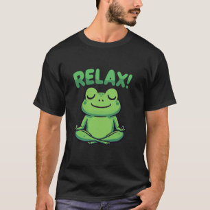 Camiseta Rana Sapo Meditando Divertido Yoga Zen Relajarse M