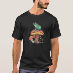 Camiseta Rana Sentada En Un Sambre Al Estilo Cottacore