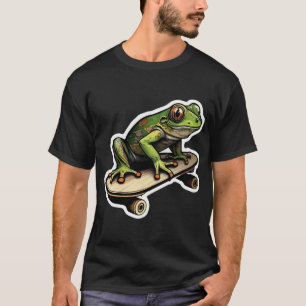 Camiseta rana skateboarding (16)