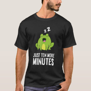 Camiseta Rana Sólo Diez Minutos Más Snooze Alarm Clock Frog