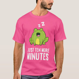 Camiseta Rana Sólo Diez Minutos Más Snooze Alarm Clock Frog