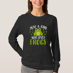 Camiseta Rana Sólo Un Chica Que Ama A Las Ranas De La Rana 