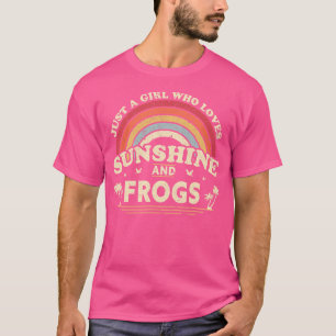 Camiseta Rana Sólo Un Chica Que Ama El Sol Y Las Ranas