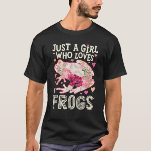 Camiseta Rana Solo Una Chica Que Ama Ranas Anfibios Flor