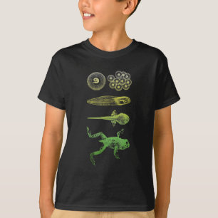 Camiseta Rana Tadpole Metamorfosis Biología del ciclo de v
