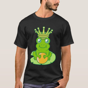Camiseta Rana Toad de Oro Rey Fairy Tale Crown Ball Prince