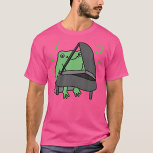 Camiseta Rana tocando el piano