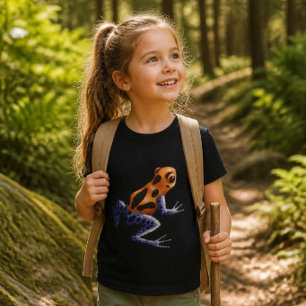 Camiseta Rana Veneno Gráfica de Anfibio de Selva Tropical