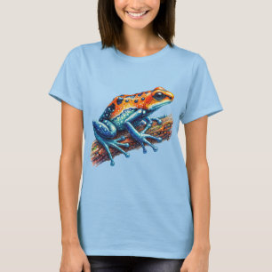 Camiseta Rana Veneno Naranja y Azul