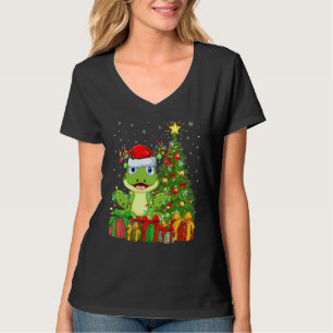 Camiseta Rana venenosa de Santa de vacaciones de Navidad ár