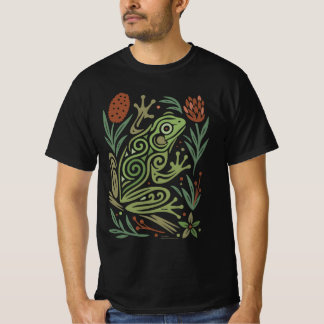 Camiseta Rana Verde Australiana Arte de Tatuaje de Vida Sil