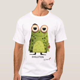 Camiseta Rana verde con gafas | EVOLUCIÓN - Por diseño