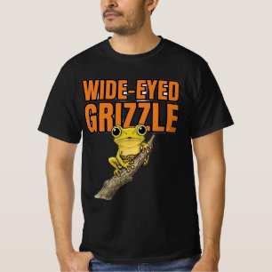 Camiseta Rana Verde Grizzle de Ojos Grandes