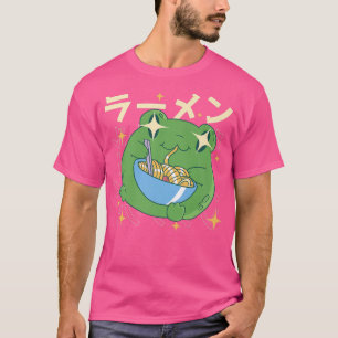Camiseta Rana verde Ramen Kawai Fideos Regalos de Japón Ran