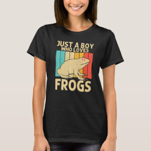 Camiseta Rana Vintage Para Niños Hombres Rana Lindo Sapo
