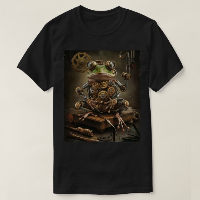 Camiseta Rana vintage Steampunk Style (Diseño del anverso)