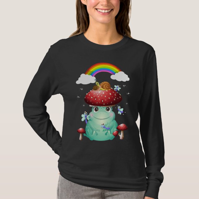 Camiseta Rana y caracol de setas cortas (Anverso)
