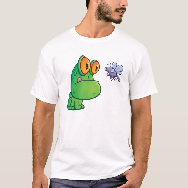 Camiseta Rana y mosca seca (Anverso)