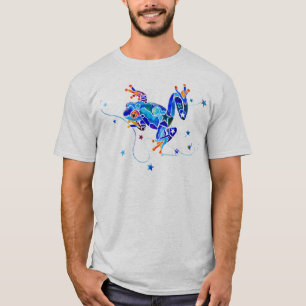 CAMISETA RANAS ARBÓREAS AZULES LOCAS