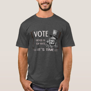 Camiseta Ranas con sombreros de copa