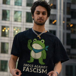Camiseta Ranas Contra el Fascismo Protesta de Rana de Portl