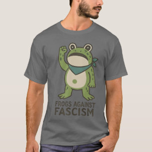 Camiseta Ranas Contra el Fascismo Protesta de Ranas de Port