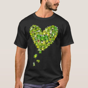 Camiseta Ranas Corazón De Diferentes Tipos De Ranas Hombres
