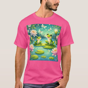 Camiseta Ranas Cuestas Ladrillo Pads Y Luciérnagas - Temblo
