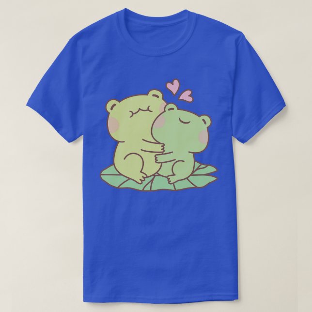 Camiseta Ranas De Abrazo Cuestas Enamoradas (Diseño del anverso)