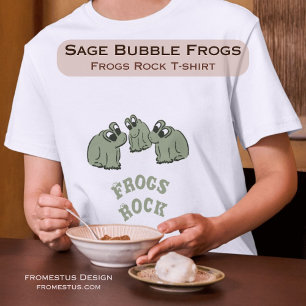 Camiseta Ranas de burbujas saladas - Rock de ranas - editab