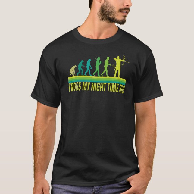 Camiseta Ranas de la noche de juguete Rana atrapando (Anverso)