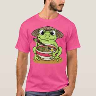 Camiseta Ranas de rana Ranas de Ramen Fideos de Kawaii Japo