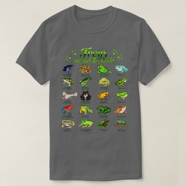 Camiseta Ranas del mundo (Diseño del anverso)