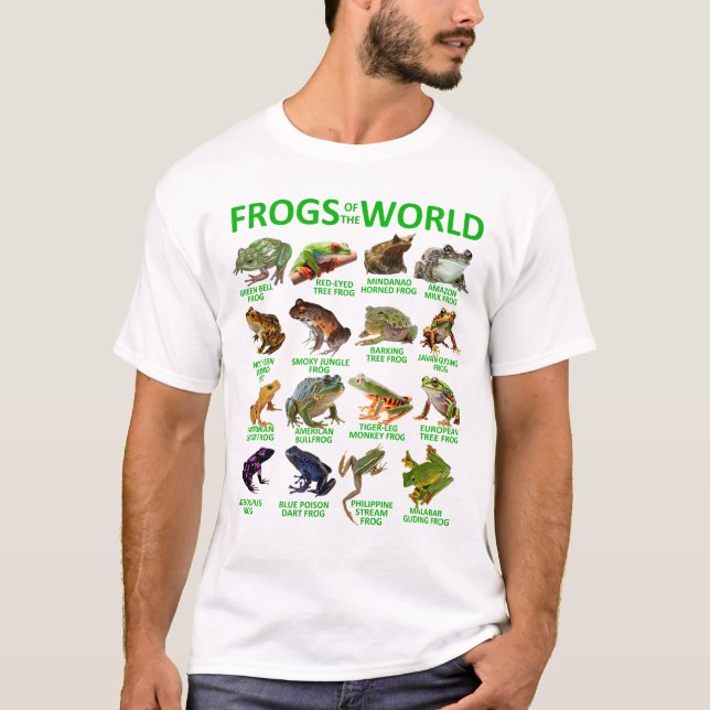 Camiseta Ranas Del Mundo Ranas De Amor Herpetología Niños (Anverso)