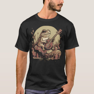 Camiseta Ranas Divertidas Música de Banjo Naturaleza Ranas