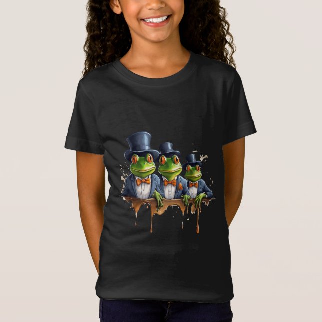 Camiseta Ranas en elegancia (Anverso)